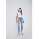 Jeans(D) Genere Jeans Larghi Donna Quattro stagioni Made in Cina Tempo libero Colore Unico Standard — foto 1