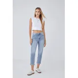 Jeans(D) Genere Jeans Larghi Donna Quattro stagioni Made in Cina Tempo libero Colore Unico Standard — foto 4