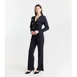 Tuta Jumpsuit Donna Quattro stagioni Quotidiano Colore Unico Standard — foto 3