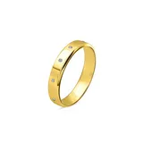 Anello Fede Piatta con 5 Strass — foto 1