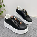 Sneakers(D) Genere Sneakers basse Donna Quattro stagioni Made in Cina Quotidiano Vari Colori Plateau Anteriore Tonda — foto 4