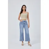 Jeans(D) Genere Jeans Larghi Donna Quattro stagioni Made in Cina Tempo libero Colore Unico Curvy(taglie forti) — foto 4