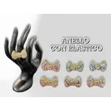 Anelli Vari Colori REGOLABILE BASE ORO — foto 1