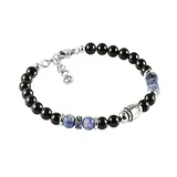 Bracciale Uomo con Perline di Pietra — foto 1