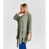 Camicetta Camicia Donna Quattro stagioni Made in Italia Quotidiano Colore Unico Standard — foto 3