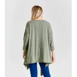 Camicetta Camicia Donna Quattro stagioni Made in Italia Quotidiano Colore Unico Standard — foto 4