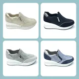 Sneakers(D) Genere Sneakers basse Donna Quattro stagioni Tempo libero Vari Colori Zeppe Tonda — foto 1