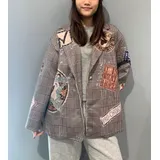 Suede blazer with paillettes — foto 1