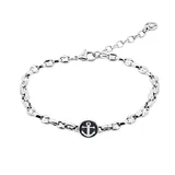 Bracciale Uomo a Catena con Ancora — foto 1