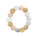 Bracciali Elastici Monete Martellate Quattro stagioni Quotidiano Vari Colori — foto 1