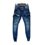 Jeans Slim Fit Uomo Autunno/Inverno Made in Cina Tempo libero Colori Casuale Standard — foto 1
