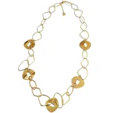 Collana Lunga a Catena con Anelli Intrecciati a Forma Irregolare 90+7cm, Quattro stagioni Quotidiano Tempo libero Vari Colori — foto 1