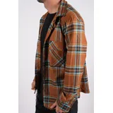 Camicie(U) Uomo Camicia Casual Uomo Autunno/Inverno Made in Italia Tempo libero Colore Unico Standard Bottoni — foto 3