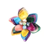Spilla in Resina Fiore 7cm, Quattro stagioni Da festa Vari Colori — foto 1