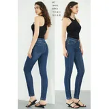 Jeans(D) Genere Jeans Skinny Donna Quattro stagioni Made in Cina Quotidiano Colore Unico Standard — foto 1