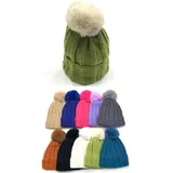 Berretto di Maglia Autunno/Inverno Made in Cina Tempo libero Vari Colori — foto 1