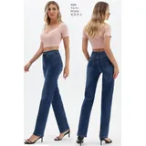 Jeans(D) Genere Jeans Larghi Donna Quattro stagioni Made in Cina Quotidiano Colore Unico Standard — foto 1