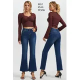 Jeans(D) Genere Jeans Bootcut Donna Quattro stagioni Made in Cina Quotidiano Colore Unico Standard — foto 1