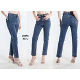 Jeans Slim Fit Donna Autunno/Inverno Made in Cina Tempo libero Colore Unico Standard — foto 1
