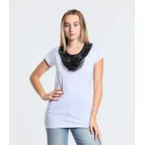 T-Shirt Donna Primavera/Estate Made in Italy Quotidiano Colore Unico Standard — foto 1