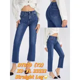 Jeans(D) Genere Jeans Larghi Donna Quattro stagioni Made in Cina Quotidiano Colore Unico Standard — foto 1