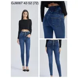 Jeans(D) Genere Jeans Slim Fit Donna Quattro stagioni Made in Cina Quotidiano Colore Unico Standard — foto 1