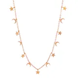 Collana Quattro stagioni Classica Con STELLA E MEZZALUNA 40+5cm — foto 3