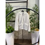 Giacca di Pelle Giacche Invernale Donna Inverno Made in Italia Tempo libero Colore Unico Oversize — foto 2