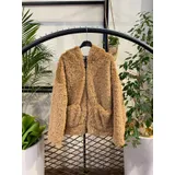Giacca di Pelle Giacche Invernale Donna Inverno Made in Italia Tempo libero Colore Unico Oversize — foto 5