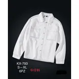 Giacca di Jeans Uomo Primavera/Estate Made in Cina Tempo libero Vari Colori Oversize — foto 1