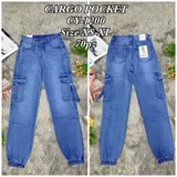 Jeans(D) Genere Jeans Larghi Donna Quattro stagioni Made in Cina Quotidiano Colore Unico Standard — foto 1