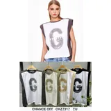T-Shirt & Top(D) Genere T-Shirt Donna Primavera/Estate Made in Cina Quotidiano Vari Colori Standard — foto 1