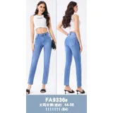 Jeans Larghi Donna Primavera Made in Cina Quotidiano Colore Unico Curvy(taglie forti) — foto 1