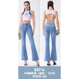 Jeans Bootcut Donna Primavera Made in Cina Quotidiano Colore Unico Standard — foto 1