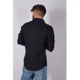 Camicie(U) Uomo Camicia Uomo Autunno/Inverno Made in Italia Quotidiano Colore Unico Standard Bottoni — foto 3