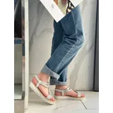 Sandali Donna Primavera/Estate Made in Cina Tempo libero Plateau Anteriore Aperta — foto 4