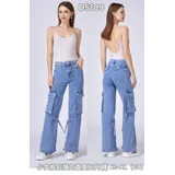 Jeans(D) Genere Jeans Larghi Donna Primavera Made in Cina Tempo libero Colore Unico Standard — foto 1
