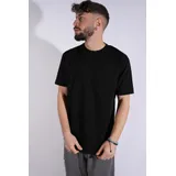 T-shirt&Polo(U) Uomo T-shirt Uomo Uomo Estate Made in Italia Quotidiano Colore Unico Standard — foto 3