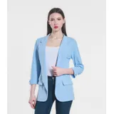 Giacca Blazer Giacca Donna Primavera/Estate Made in Italia Quotidiano Colore Unico Standard — foto 5