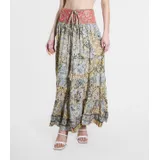 Gonne Genere Gonna lunga Donna Primavera/Estate Made in India Quotidiano Colori Casuale Standard Multicolore Seta — foto 5