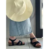 Sandali Classici Donna Primavera/Estate Made in Cina Tempo libero Zeppe Aperta — foto 3