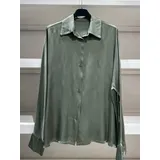 Camicia Camicia Donna Quattro stagioni Made in Italia Quotidiano Colore Unico Standard — foto 2