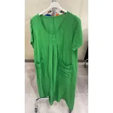 Vestiti Donna Primavera/Estate Made in Italia Quotidiano Colore Unico Standard Lino — foto 3