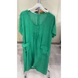 Vestiti Donna Primavera/Estate Made in Italia Quotidiano Colore Unico Standard Lino — foto 4
