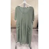 Vestiti Donna Primavera/Estate Made in Italia Quotidiano Colore Unico Standard Lino — foto 2