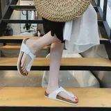 Ciabatte Donna Estate Made in Cina Quotidiano Piatto Aperta — foto 2