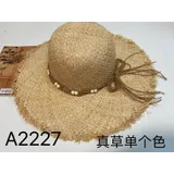 Cappello di Paglia Primavera/Estate Made in Cina Tempo libero Colore Unico — foto 1