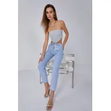 Jeans(D) Genere Jeans Larghi Donna Quattro stagioni Made in Cina Tempo libero Colore Unico Standard — foto 3
