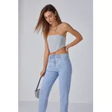 Jeans(D) Genere Jeans Larghi Donna Quattro stagioni Made in Cina Tempo libero Colore Unico Standard — foto 4