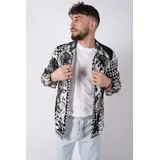 Camicie(U) Uomo Camicia Casual Uomo Estate Made in Italia Tempo libero Colore Unico Standard Bottoni — foto 1